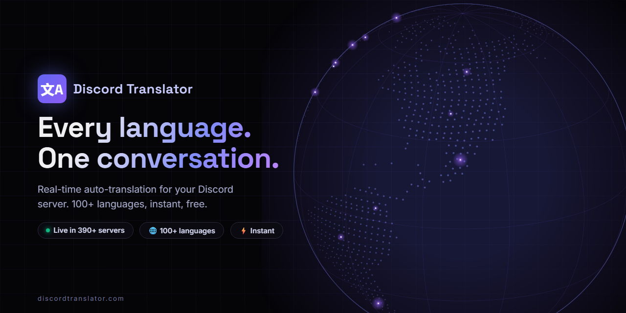Discord Translator GitHub banner