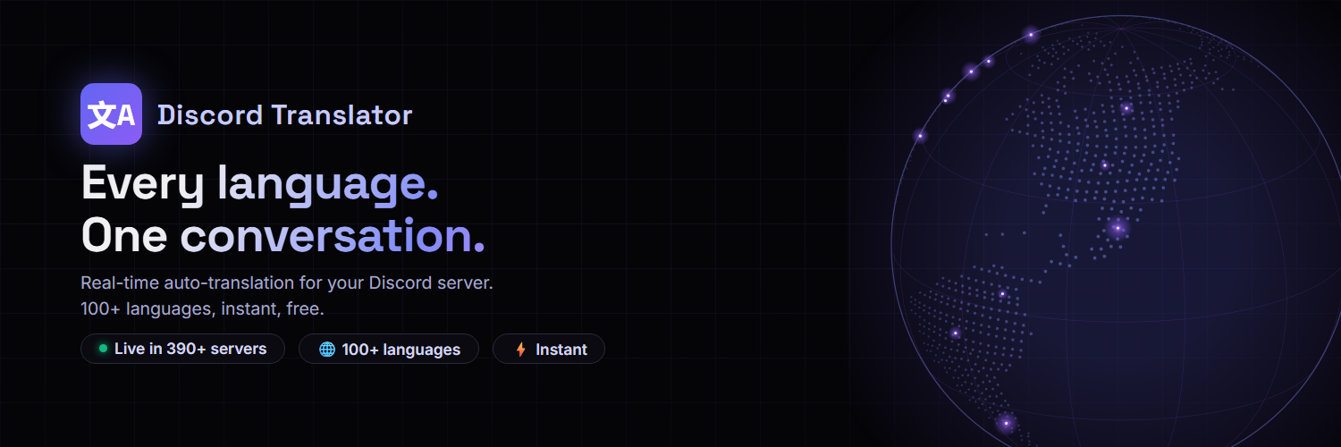 Discord Translator X header banner